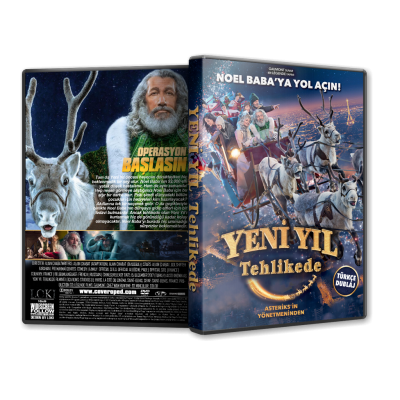 Yeni Yıl Tehlikede - Santa & Cie 2017 Türkçe Dvd cover Tasarımı